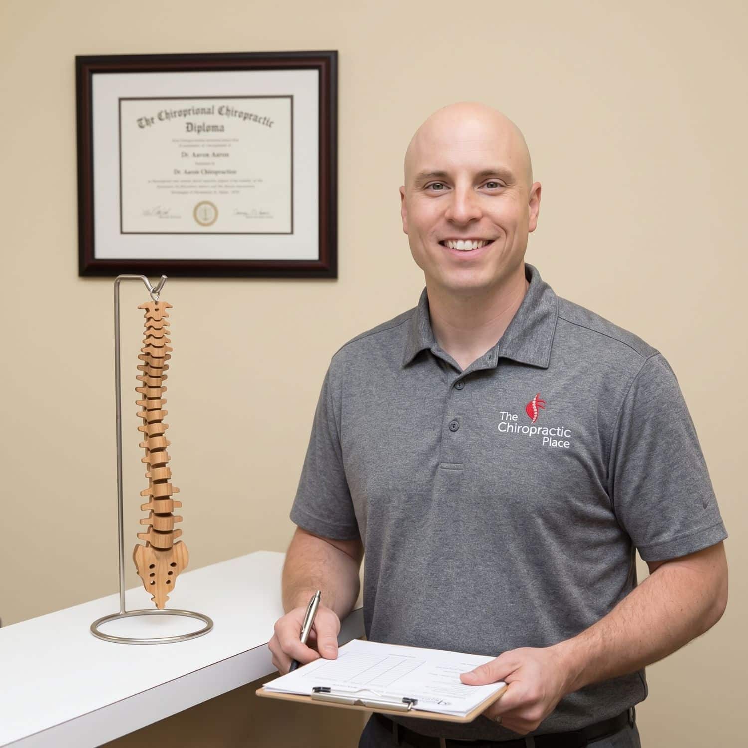 Dr. Seaton in the DOT exam room